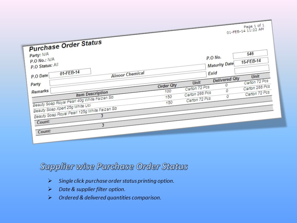 Purchase Order Print